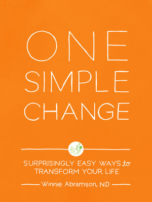 cover image of One Simple Change